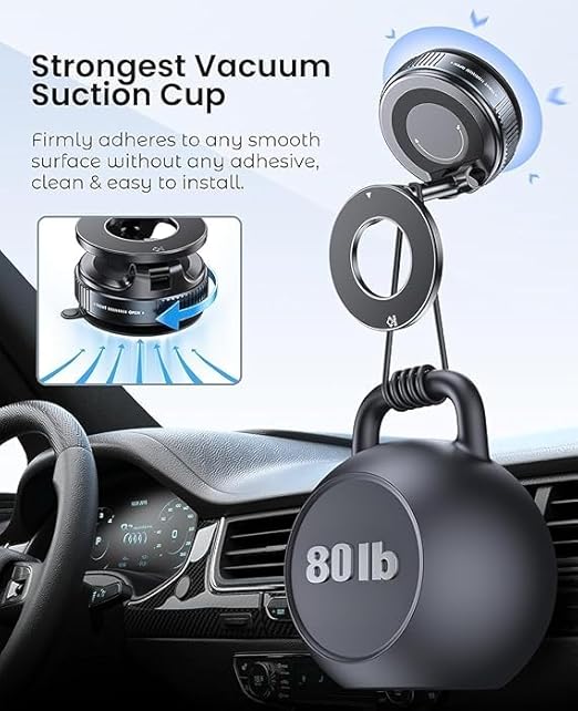 Vacuum Magnetic Phone Holder