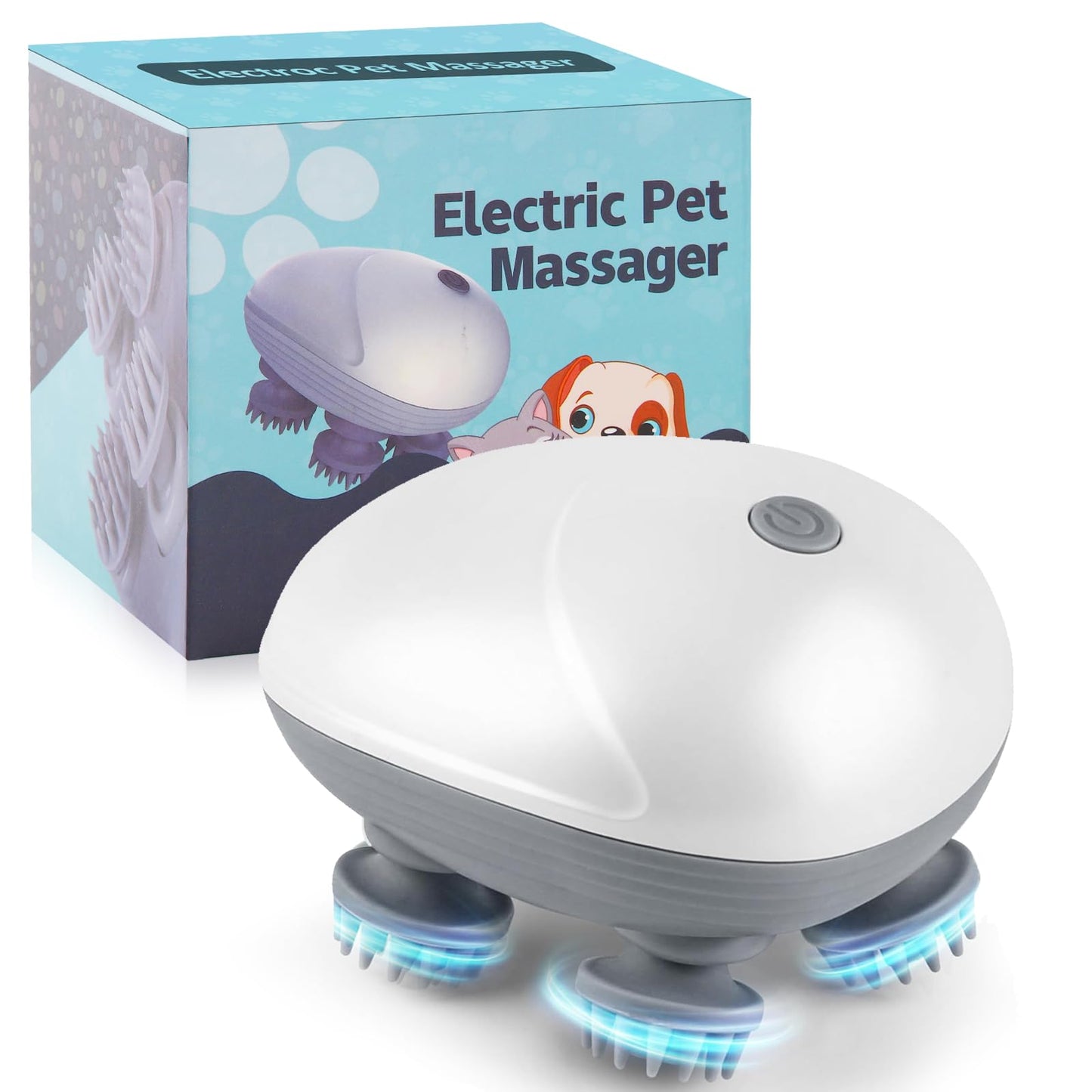 Electric Pet Massager for Dogs & Cats Relaxing Vibration Therapy