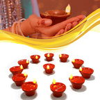 LED Light Water Sensor Diyas with Ambient Lights