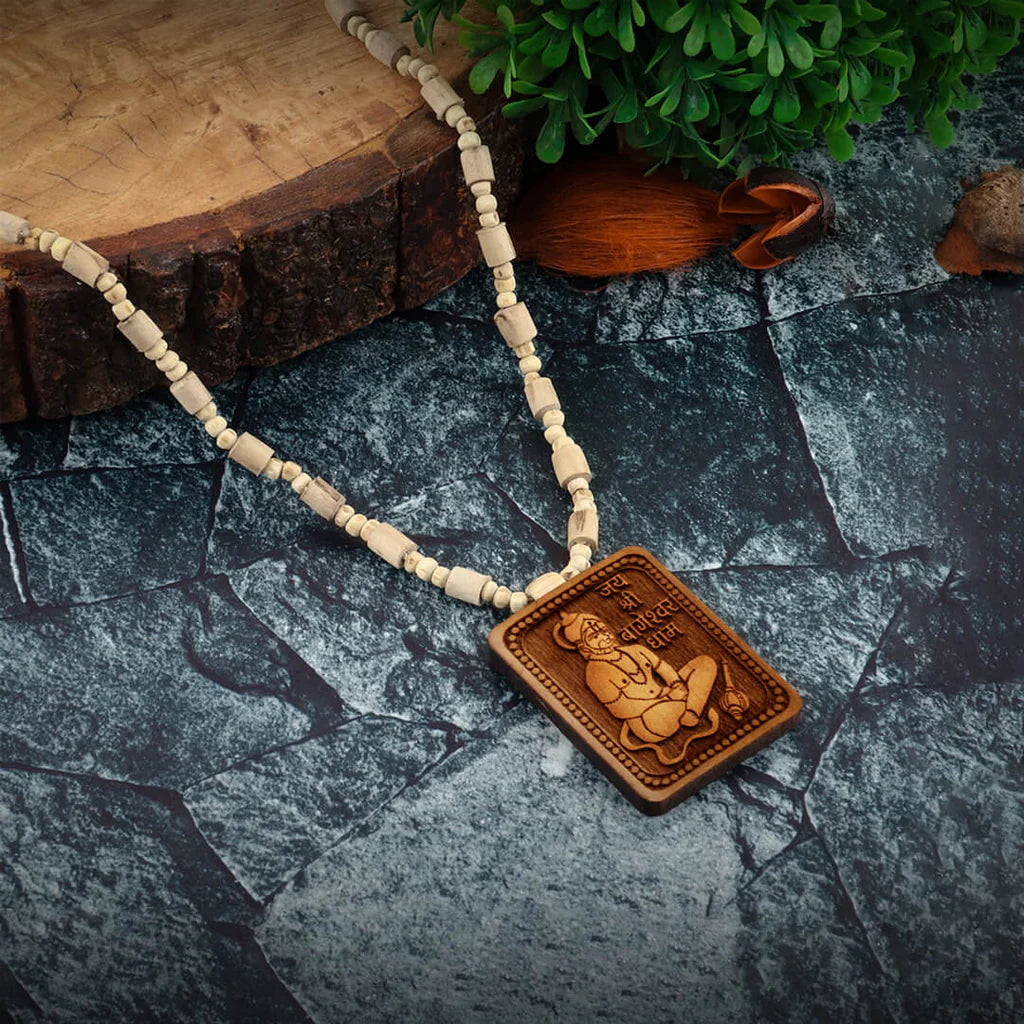 Tulsi Kanthi Mala With Hanuman ji Locket Pendant (BUY 1 GET 1 FREE!)
